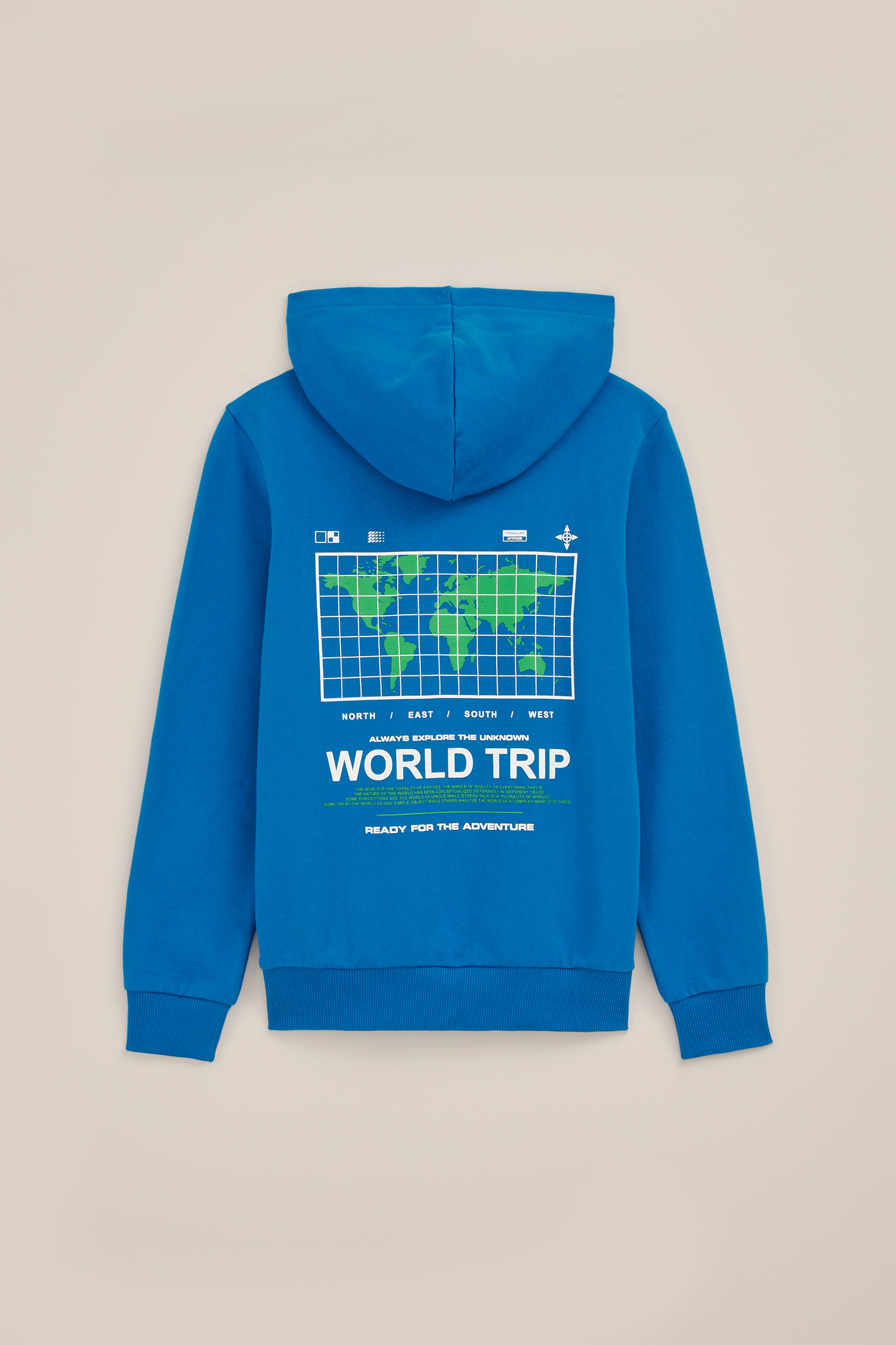 Jongens hoodie met opdruk Blue Ridge Felblauw