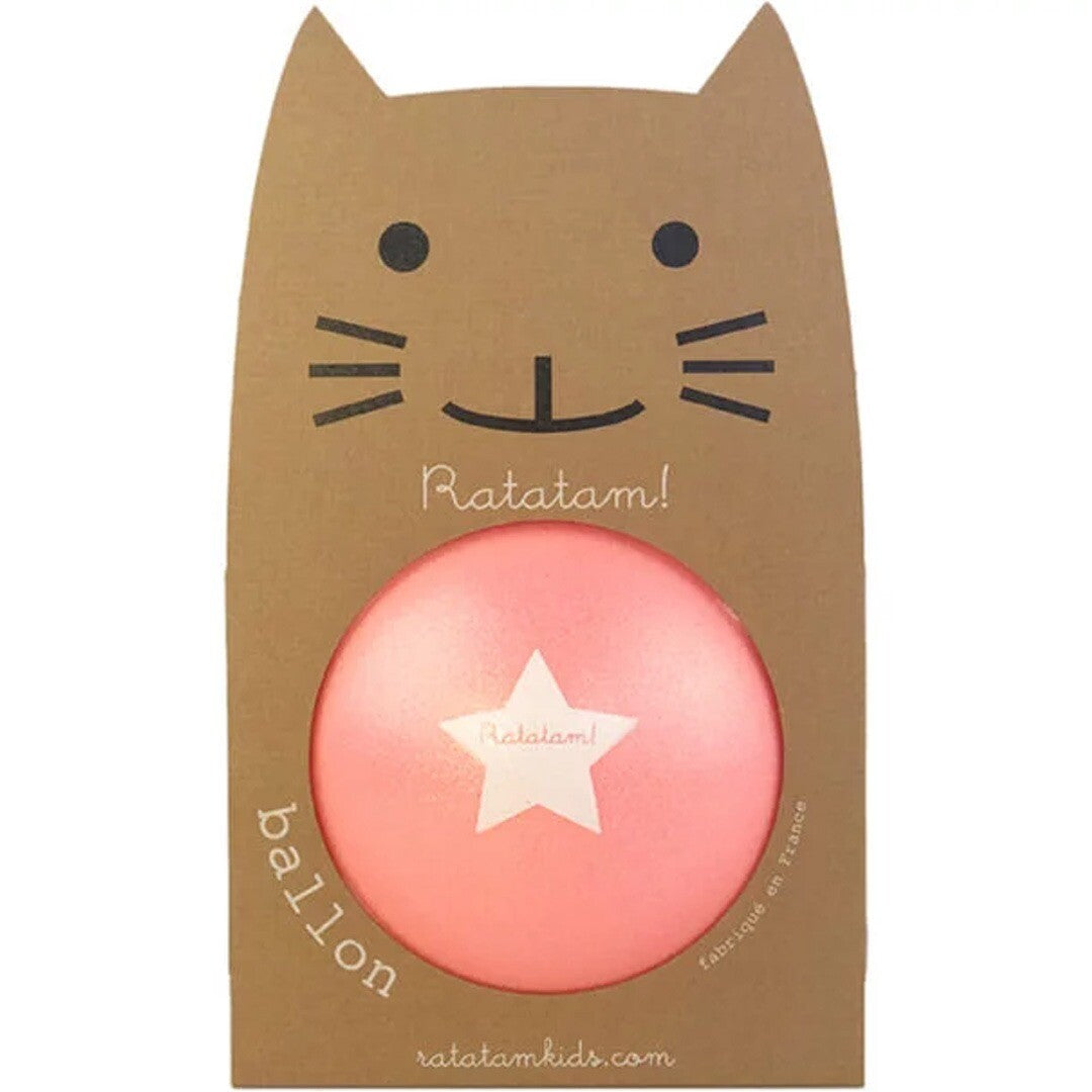 Ratatam speelbal glitter - zomer roze - 22 cm