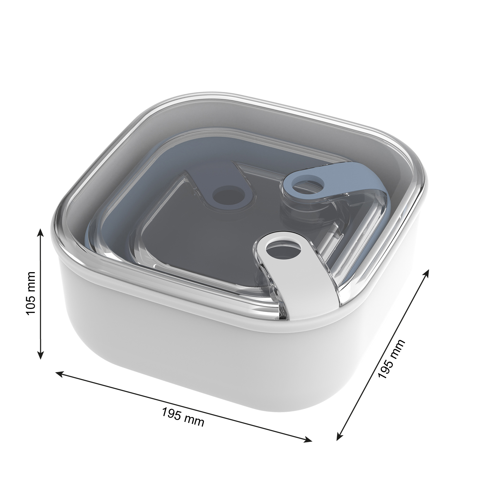 (3er Set) ELA Frischhalte Dose Auslaufsichere Lunch Box Aufbewahrungs Behälter mit Deckel (1057599999) - Bunt