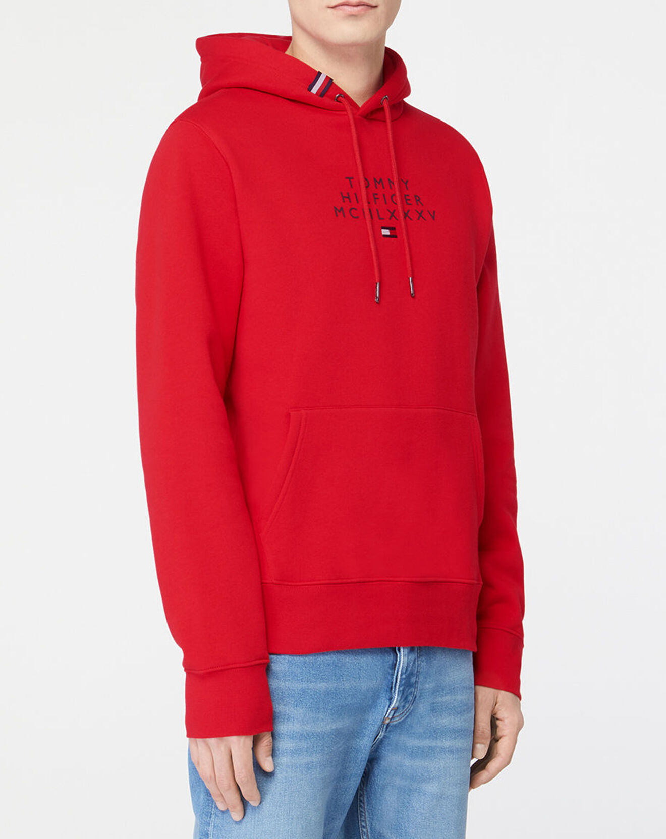 Tommy Hilfiger Sweat à capuche Centre Graphic rouge