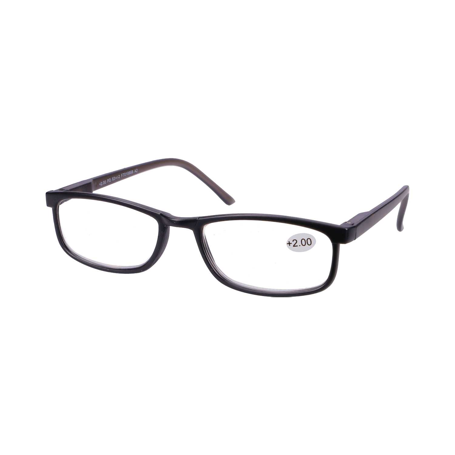 Star Optic Lesehilfe MD4 aus Kunststoff +2,0 Dioptrien schwarz/grau