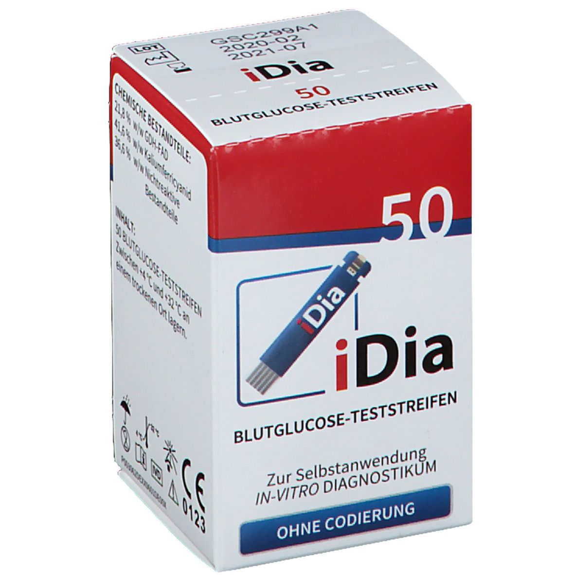 iDia Blutzucker-Teststreifen