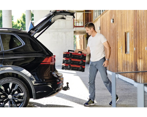 Einhell E-Case SF systeemkoffer inclusief 2 schuiminzetstukken 330 x 131 x 444 mm, spatwaterdicht
