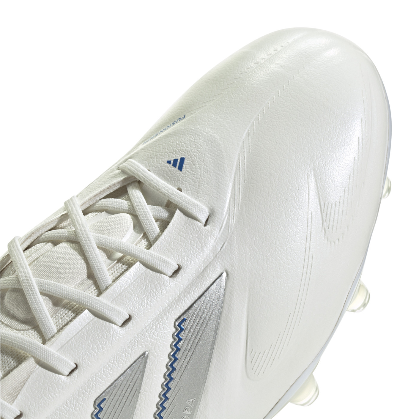 Adidas Copa Pure III Elite Gras Voetbalschoenen (FG) Wit Zilver Blauw