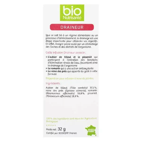 Vitavea - BioNutrisanté - Infusion Draineur - 20 sachets