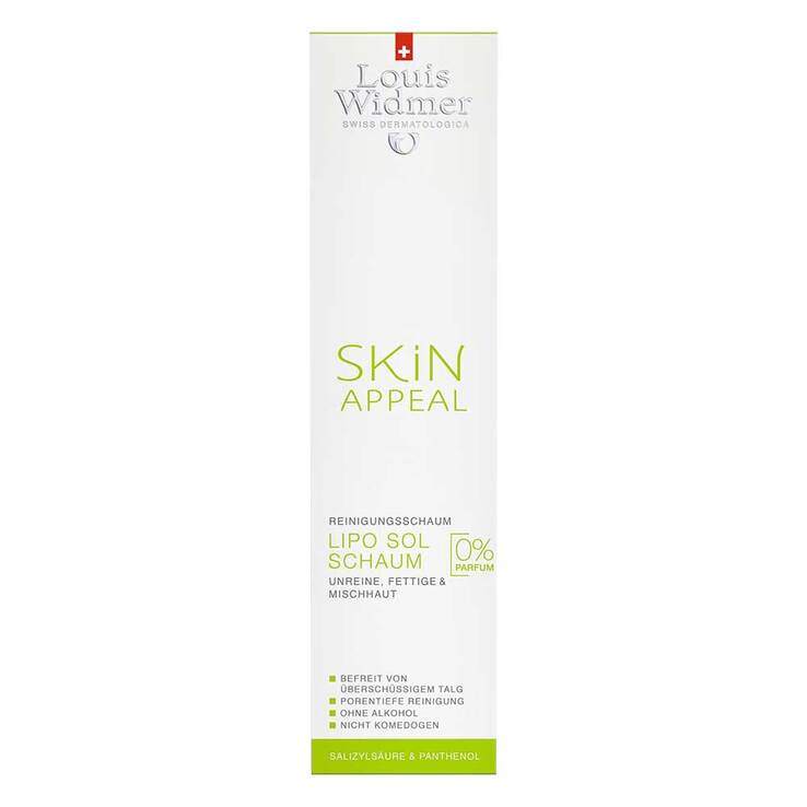 Widmer Skin Appeal Lipo Sol Schaum unparfümiert, 150 ml