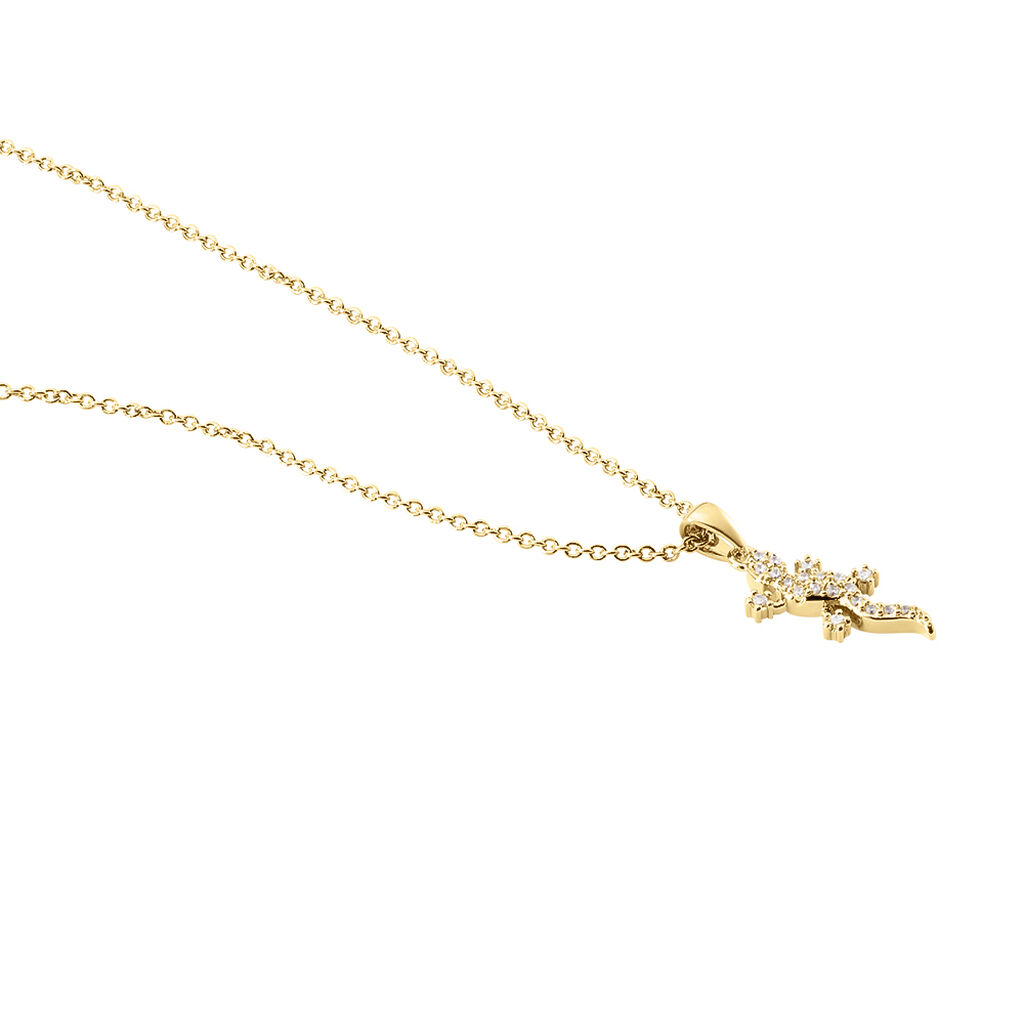 Collier Lehar Plaqué Or Oxyde