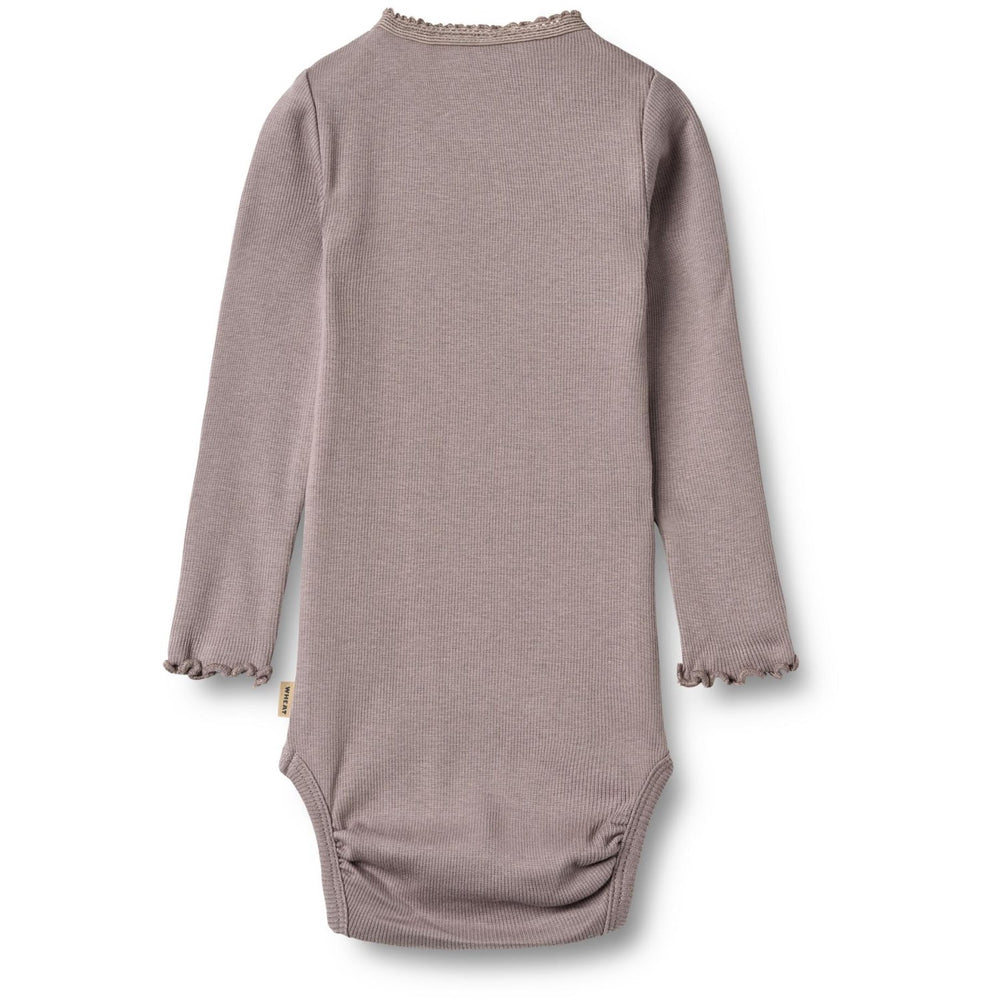 Køb Wheat Dusty Purple Rib Body L/S Lotta