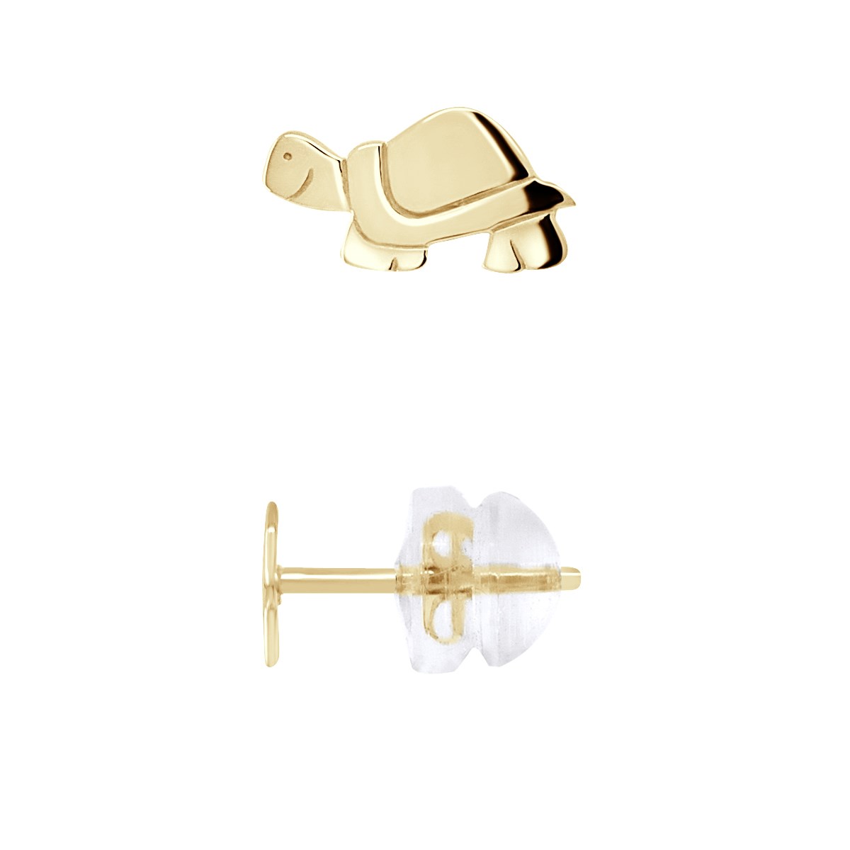 Boucles d'Oreilles TORTUE - Or Jaune