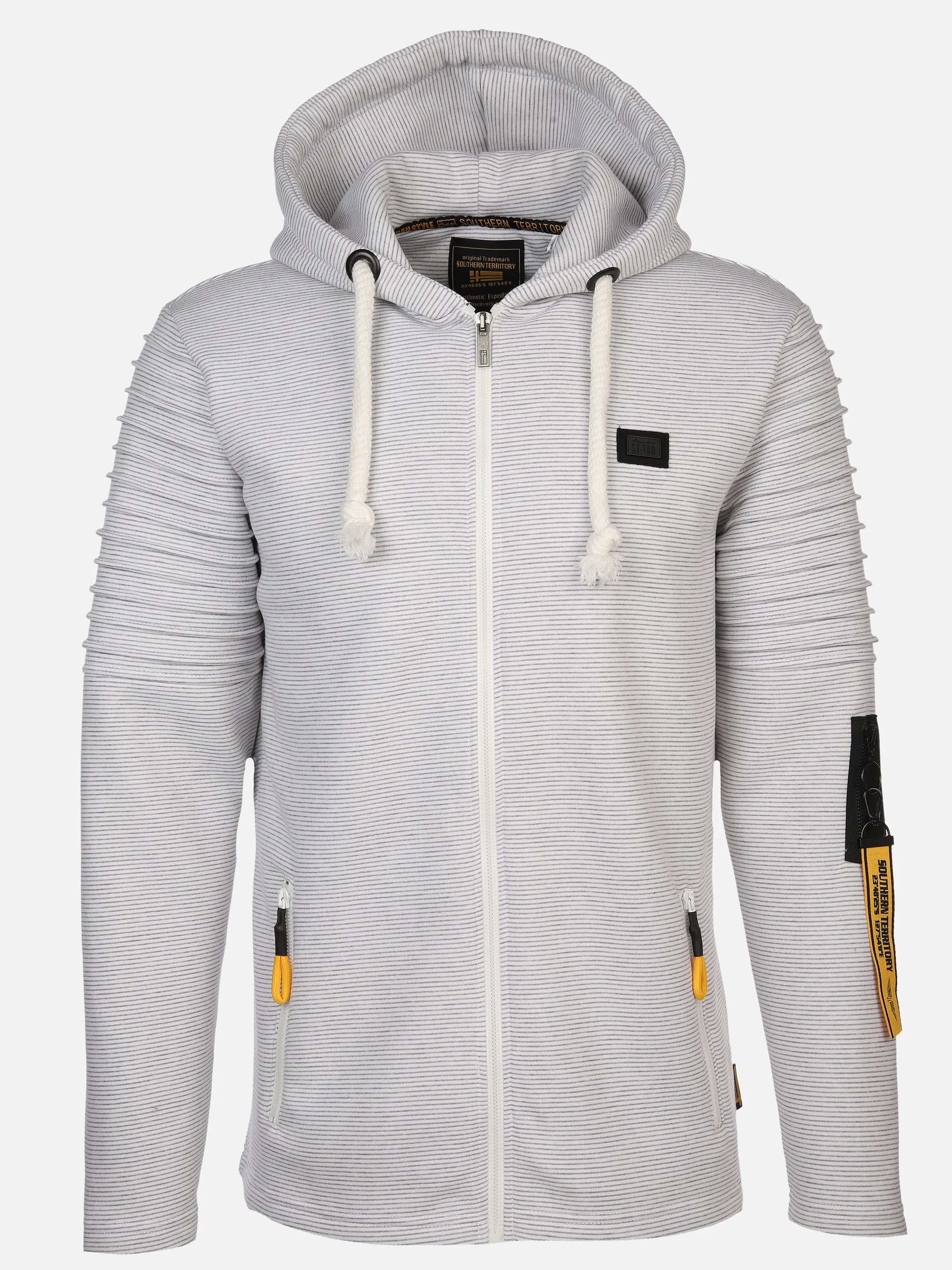 Herren Bikersweatjacke mit Kapuze