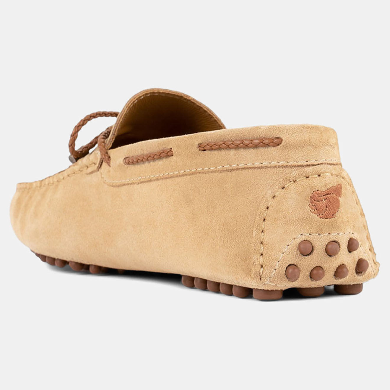 Bobbies Mocassins en Velours de Cuir Llyod beiges