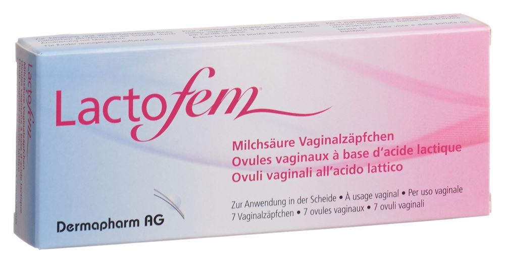 LACTOFEM Milchsäure Vaginalzäpfchen Vag Supp 7 Stk