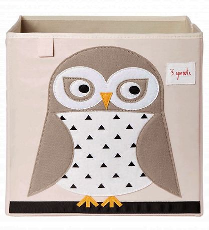 3 Sprouts Aufbewahrungsbox - 33x33x33 - Eule