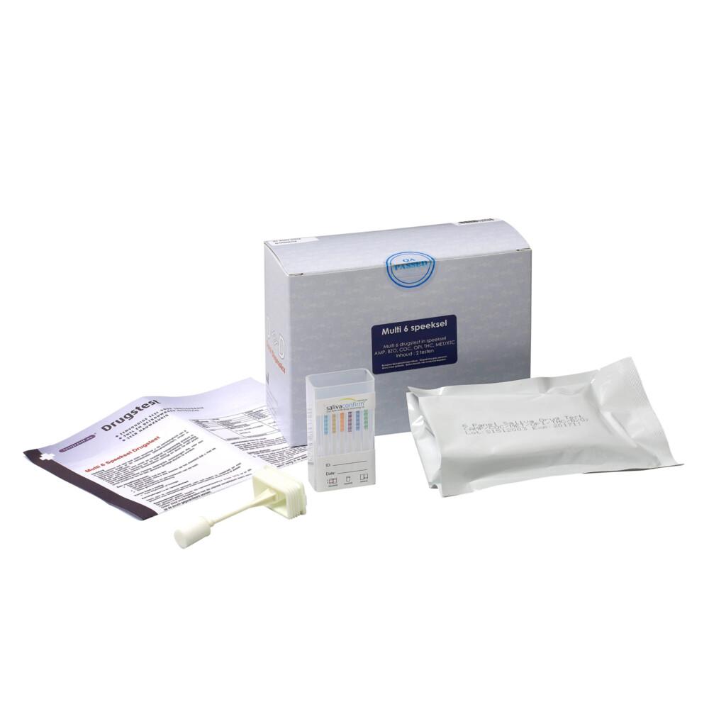 Testjezelf.nu Multi Speeksel 6 Drugtest Kit 2 stuks