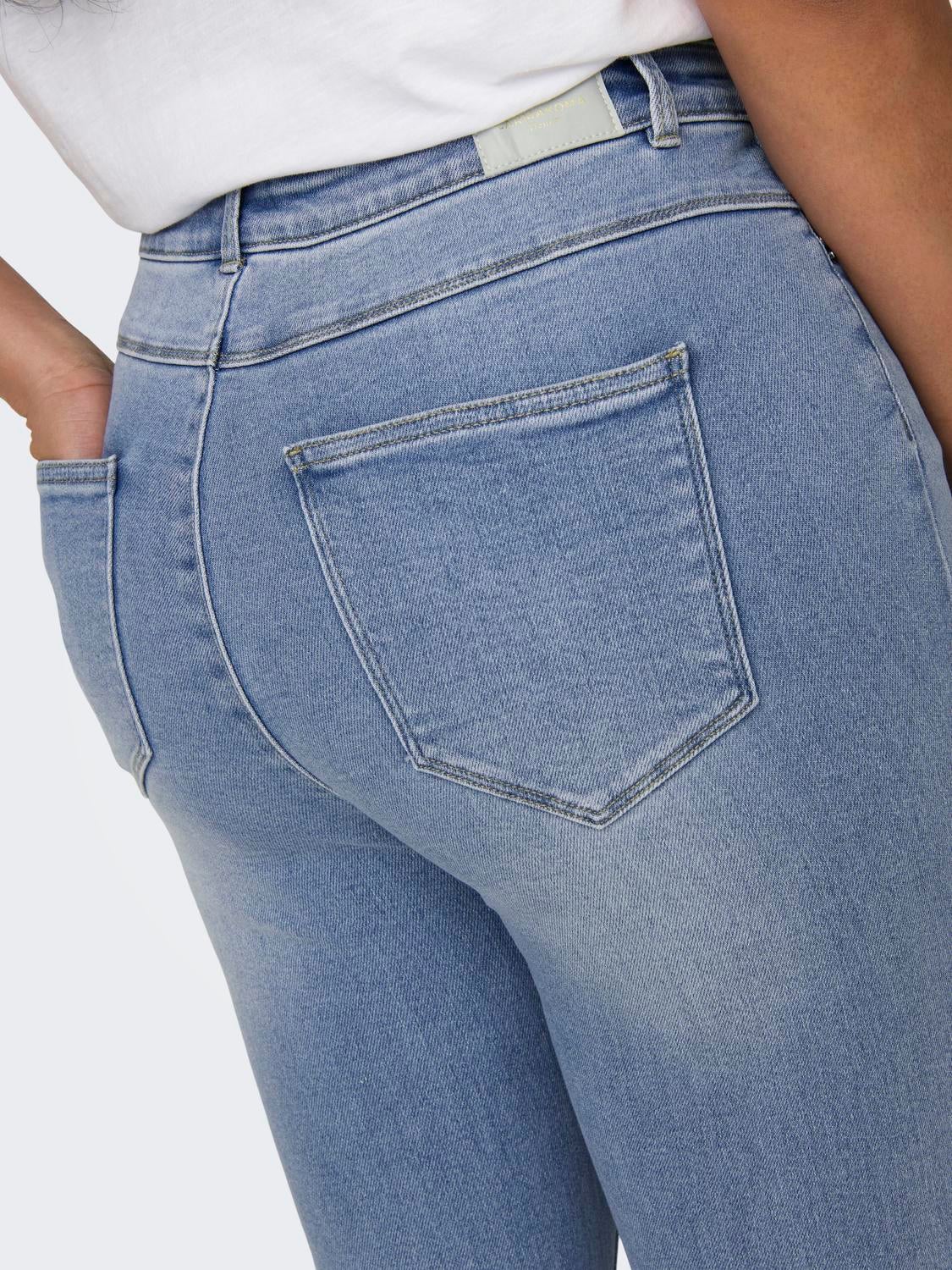 CARMILA Hohe Taille Skinny Fit Jeans Light Blue Denim
