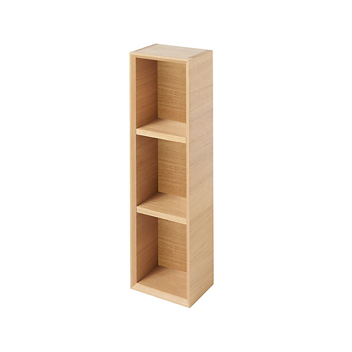 Etagère de salle de bains Goodhome Avela placage chêne 20 cm