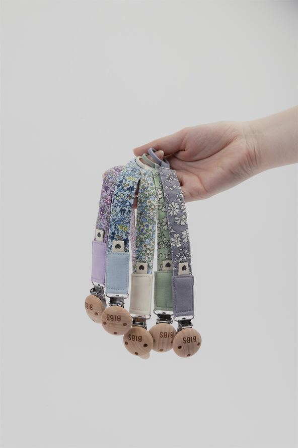 BIBS BIBS x Liberty Pacifier Clip Eloise Blush Blush