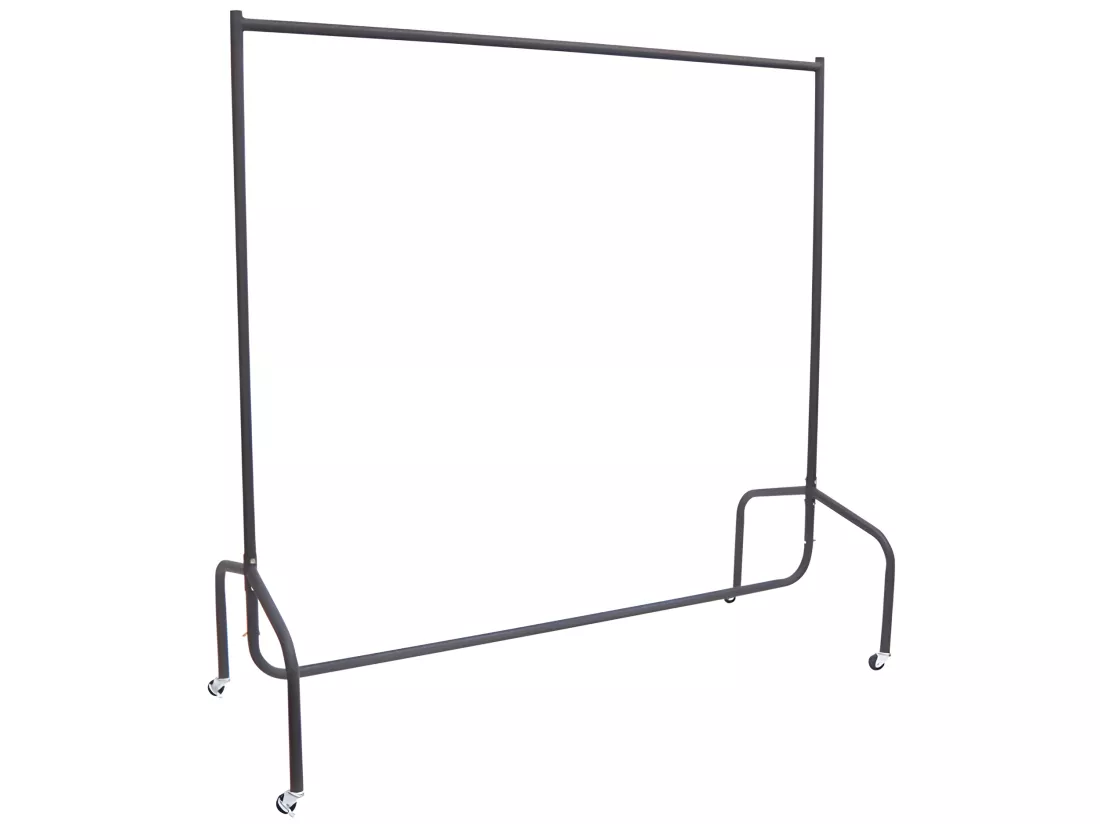 Portant tringle à vêtements acier charge max. 140 Kg dim. 180L x 60l x 170H cm noir