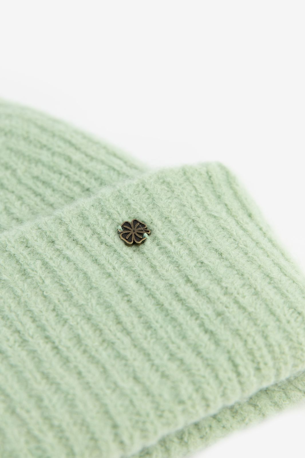Lichtgroene beanie