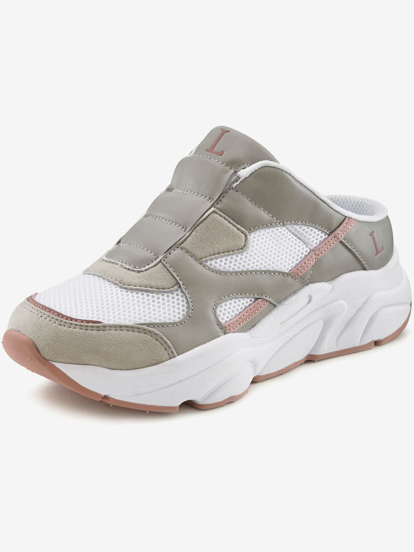 Sneakers slip on semelle chunky tendance et joli mélange de couleurs