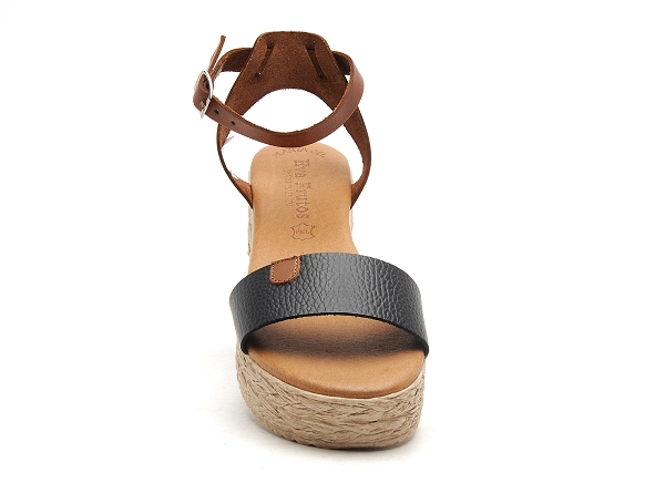 Eva frutos nu pieds plats femme 752 noir