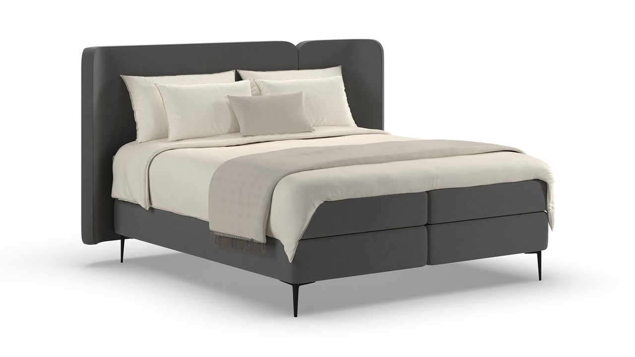 Boxspring Mesa - Warm wool anthracite