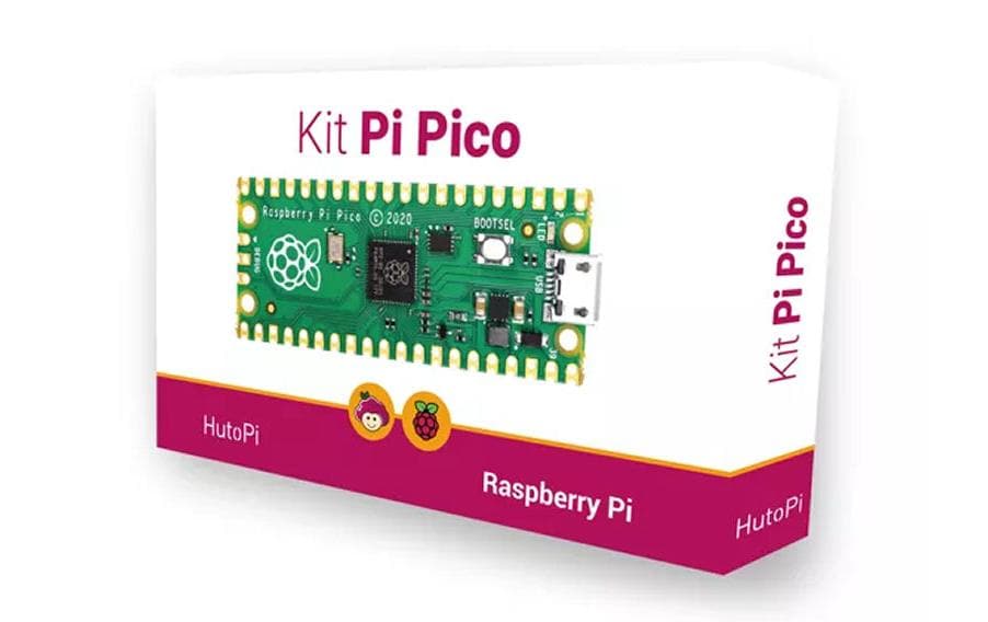 Starter Kit Raspberry Pi PicoSingleboard Computer mit Wlan und Pin Header