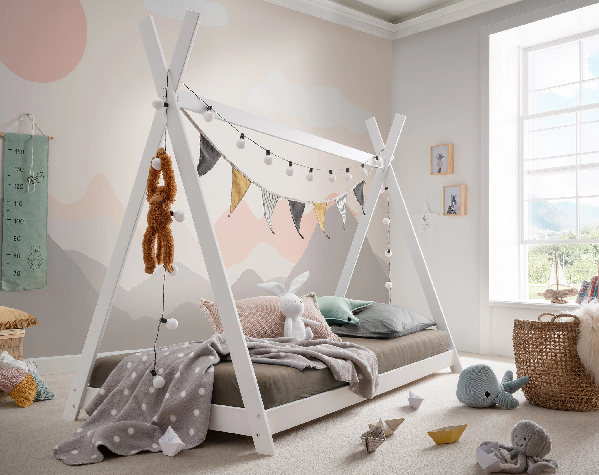 Tipibett PINOCCHIO 90 x 200 cm (Farbe: weiß)