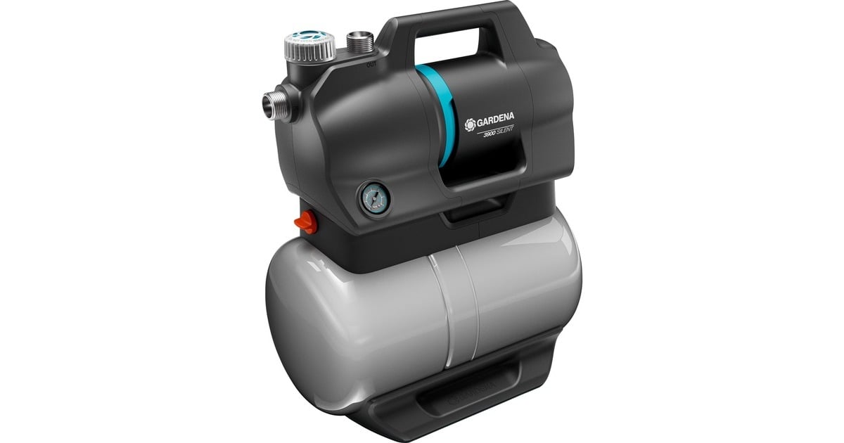 GARDENAHydrofoorpomp 3900 Silent  (Grijs/turquoise, 09066-20, 650 W, 4,3 bar)