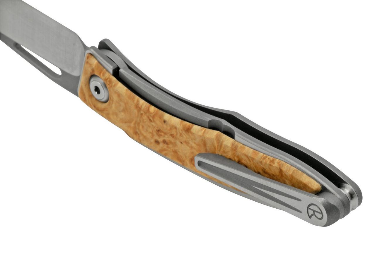 Chris Reeve Mnandi Box Elder Burl Inlay MNA-1008 herenmes