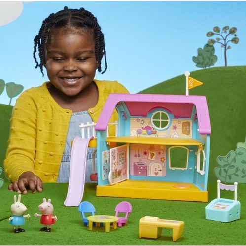 Peppa - Kinderclubhuis - Speelset - 11-delig - Inclusief Figuren en Accessoires