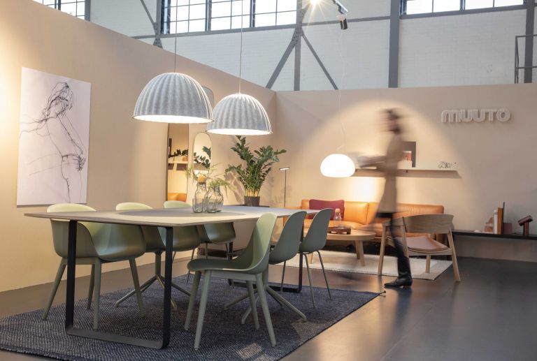 Muuto Under The Bell hanglamp Ø55 white melange