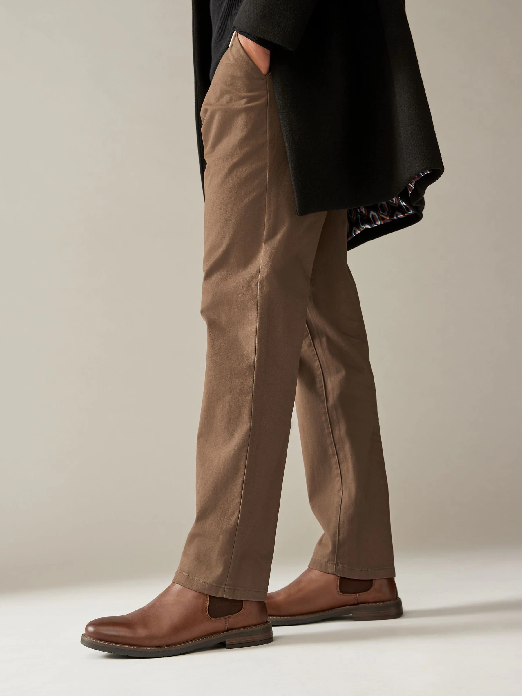 Lichtbruin - Waxy Leather Chelsea Boots