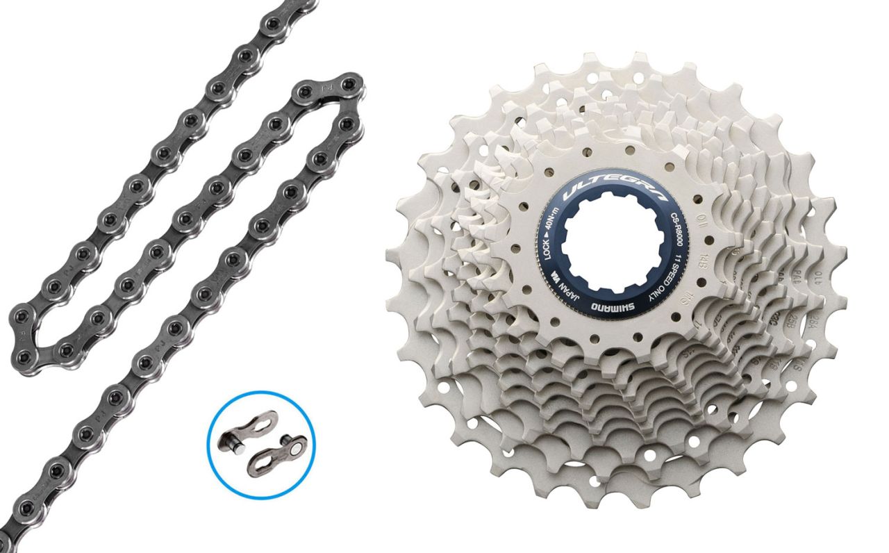 Shimano ULTEGRA CN-HG701+CS-R8000 11-fach Verschleissset 14-28 kaufen | Bike-Discount