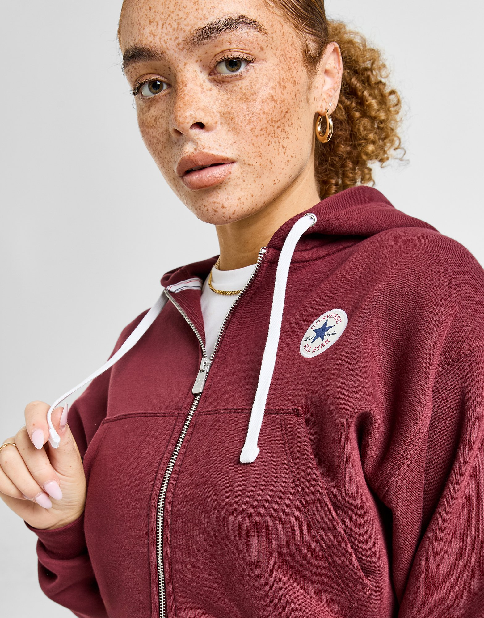 Converse Sweat à Capuche Zippé Retro Chuck Taylor Femme
