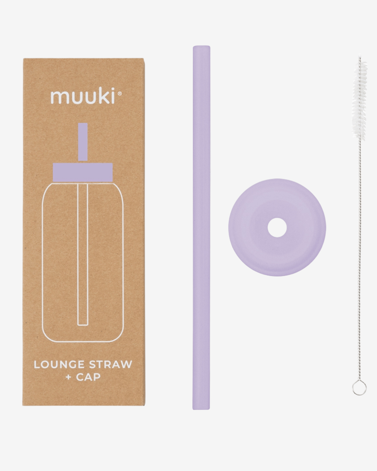 Flaskelokk m/ Sugerør til Muuki Daily Bottle – Lounge Straw + Cap