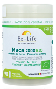 Be-Life Maca 2000 Bio - Peruaanse Ginseng 90VCP