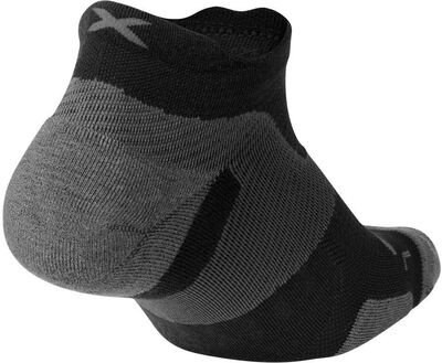 2XU Vectr Merino Light No Show Strømper, Black Titanium