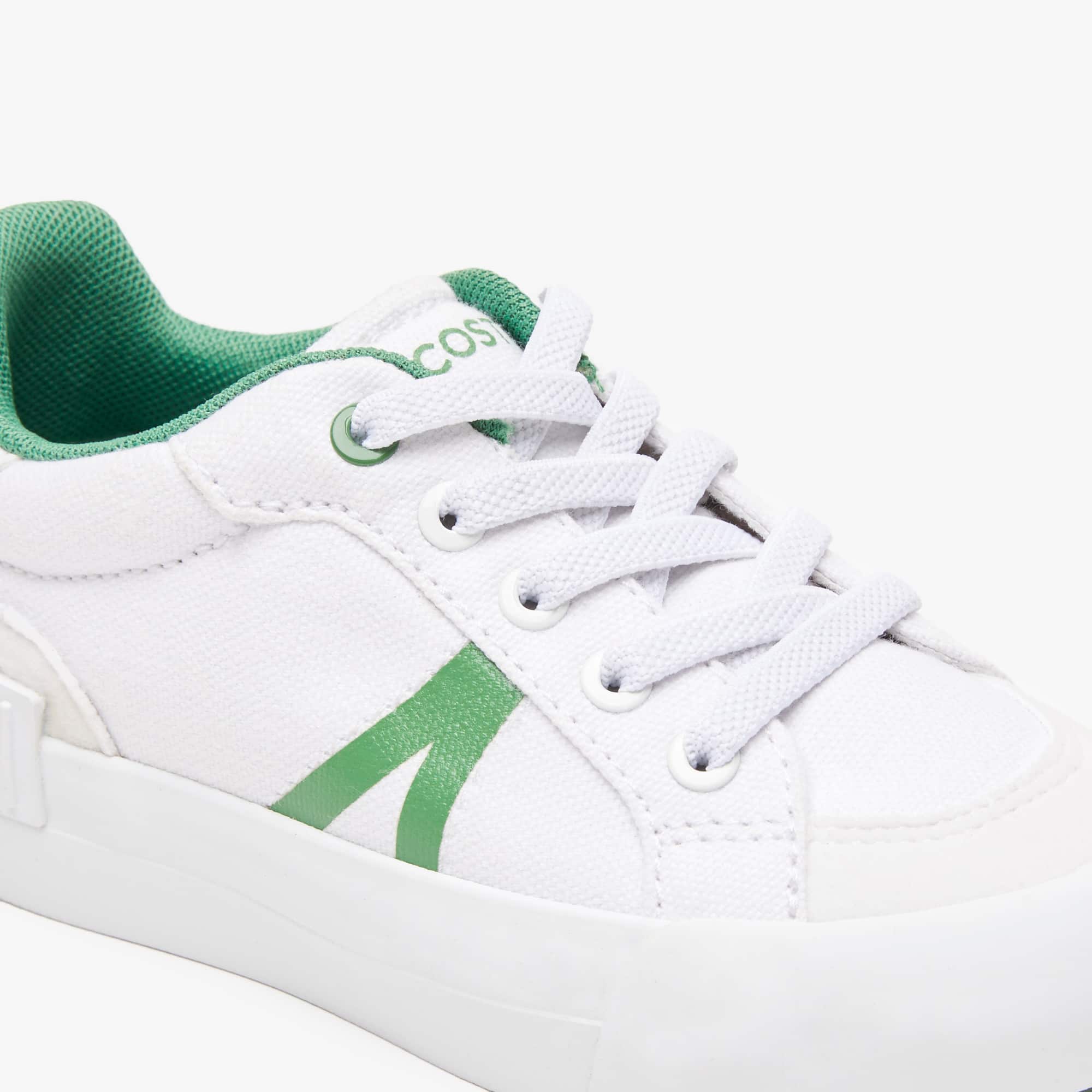 Sneakers L004 bébé Lacoste en textile Chaussures - Blanc - Lacoste - Enfant