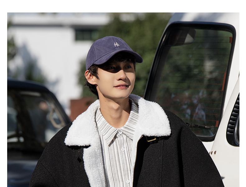 YERGO - Fleece reverskraag rits oversized jas