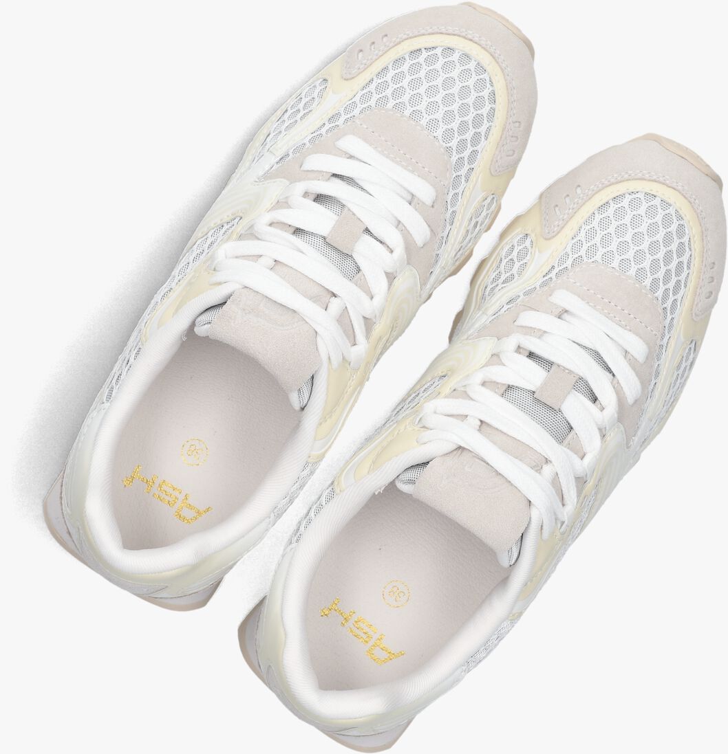 witte ash lage sneakers kabuki