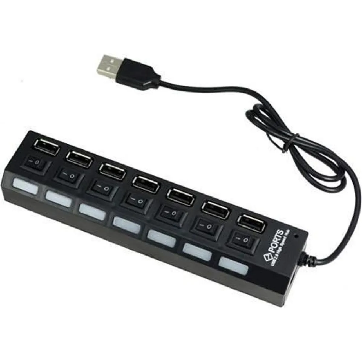Multi prise USB - 7 sorties indépendantes