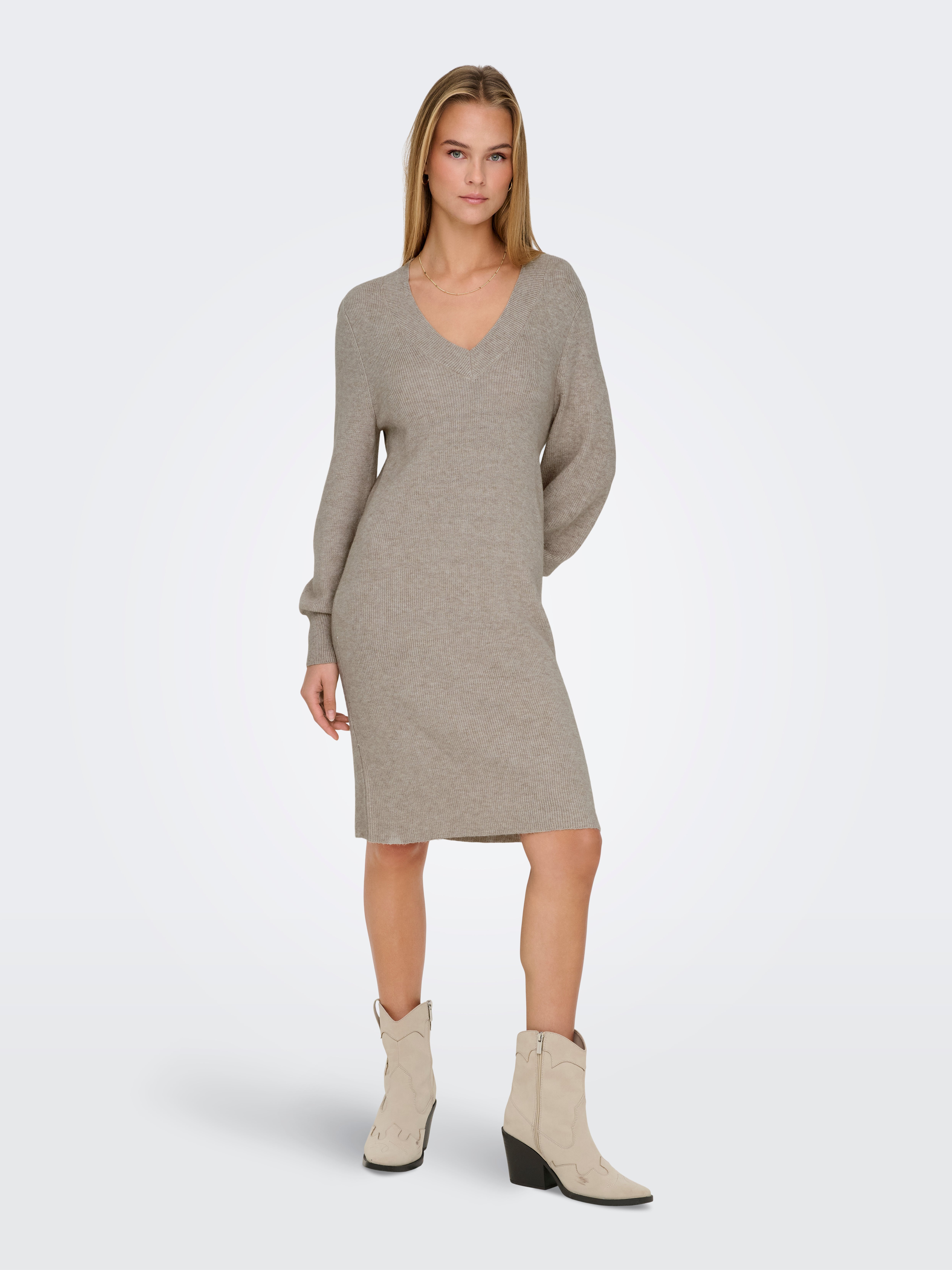 ONLKATIA Midikleid Mocha Meringue