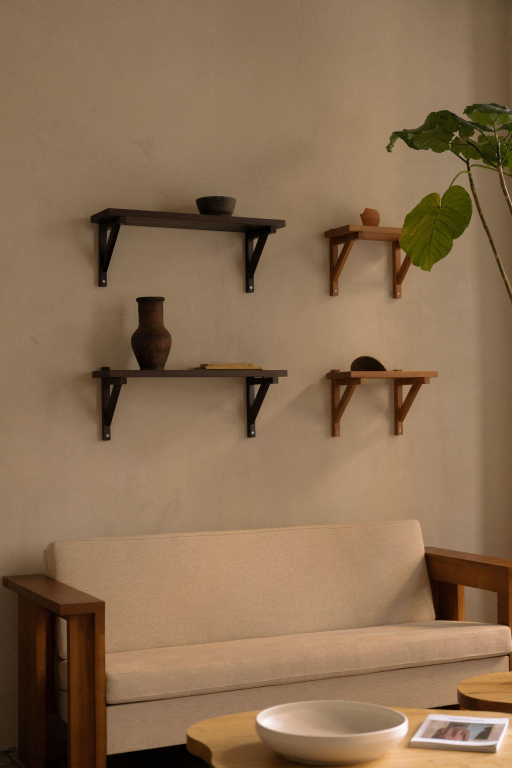 Frama Bracket wandplank large 70 warm bruin
