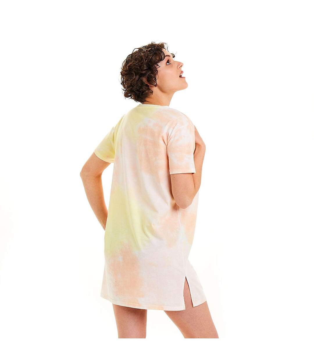 Big tee en coton bio imprimé tie & dye Woodstock