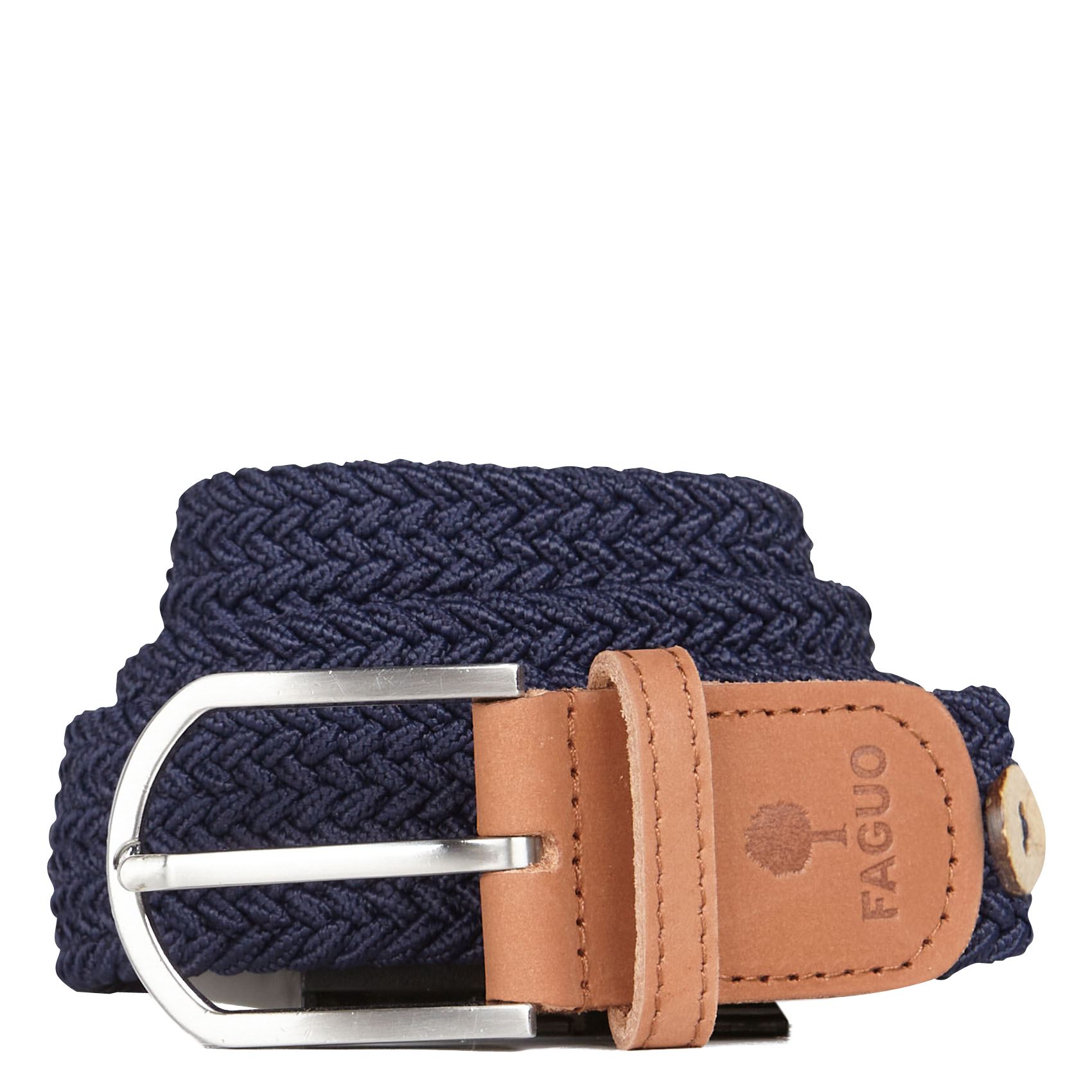 Ceinture tressée en toile | Bleu