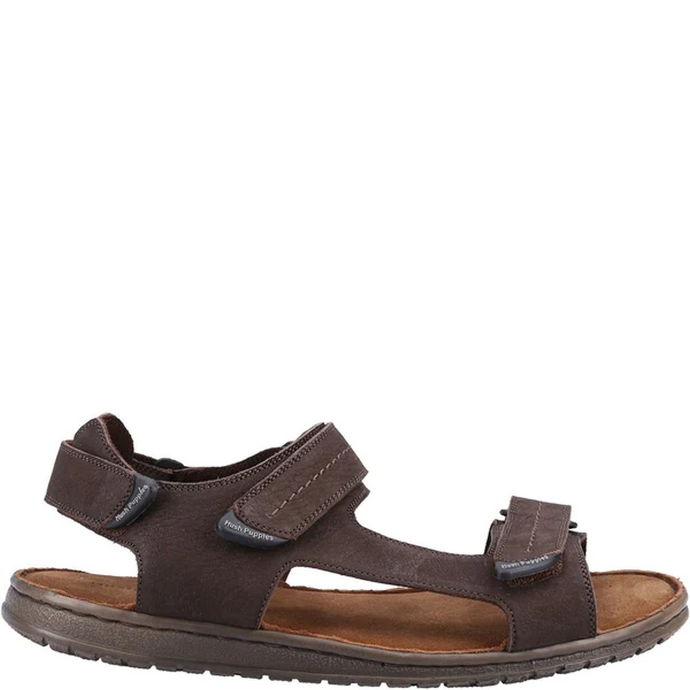 Sandálias de couro Hush Puppies Neville com tira adesiva