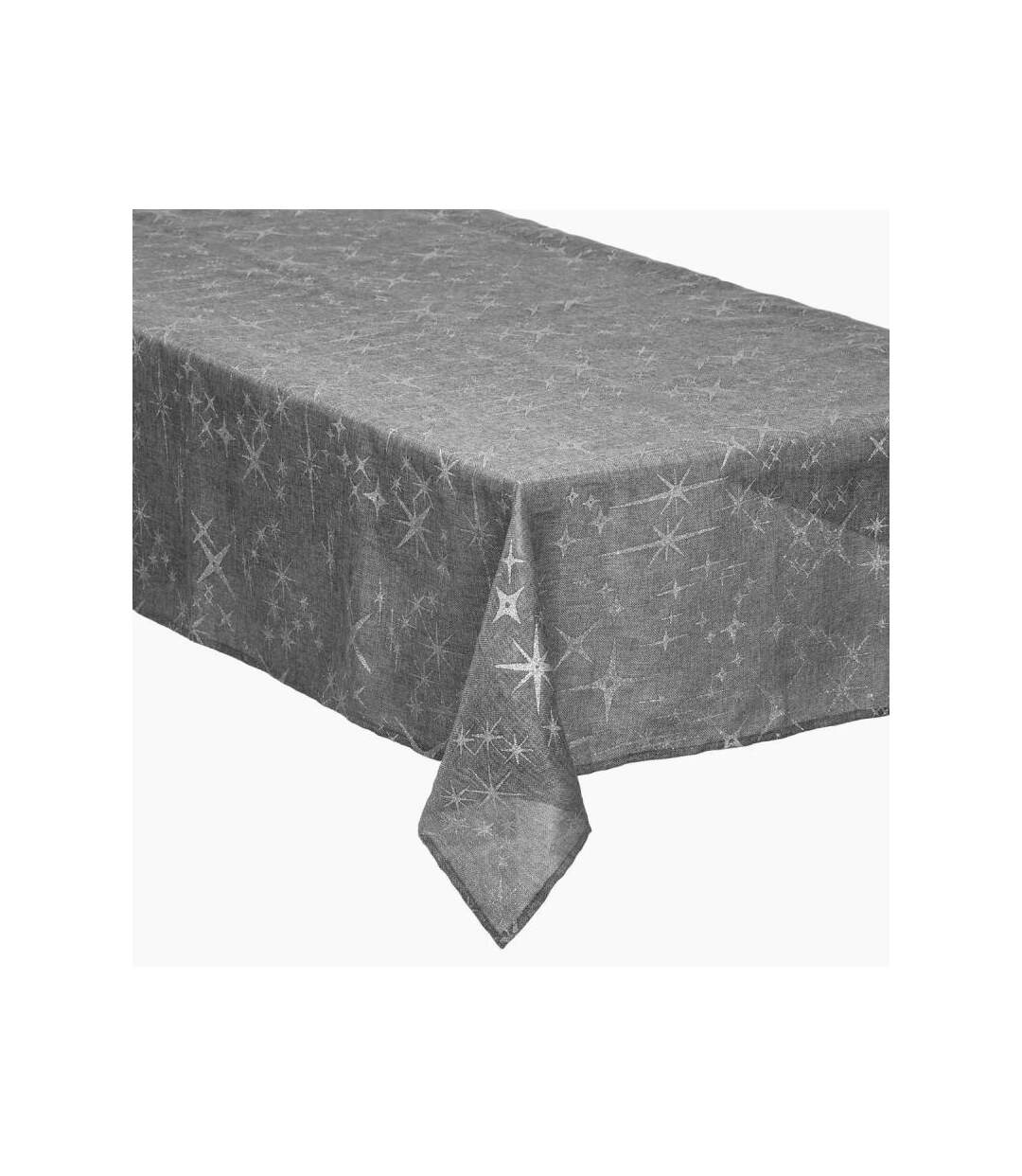 Nappe Motif Étoiles Colorama 140x240cm Argent