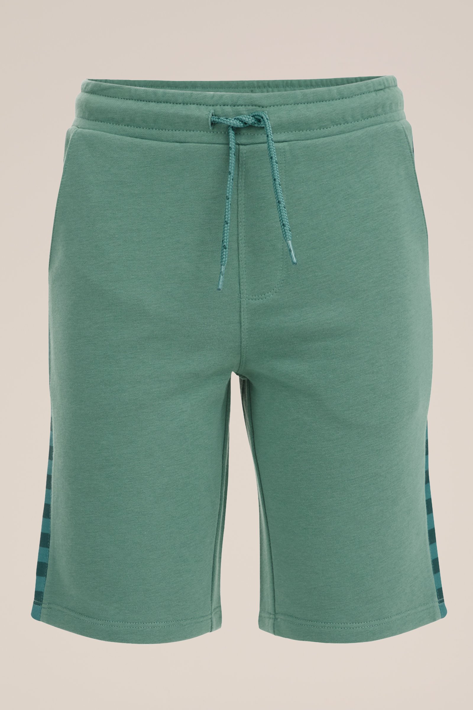 Jongens sweatshort met tapedetail WE Fashion Donkergroen