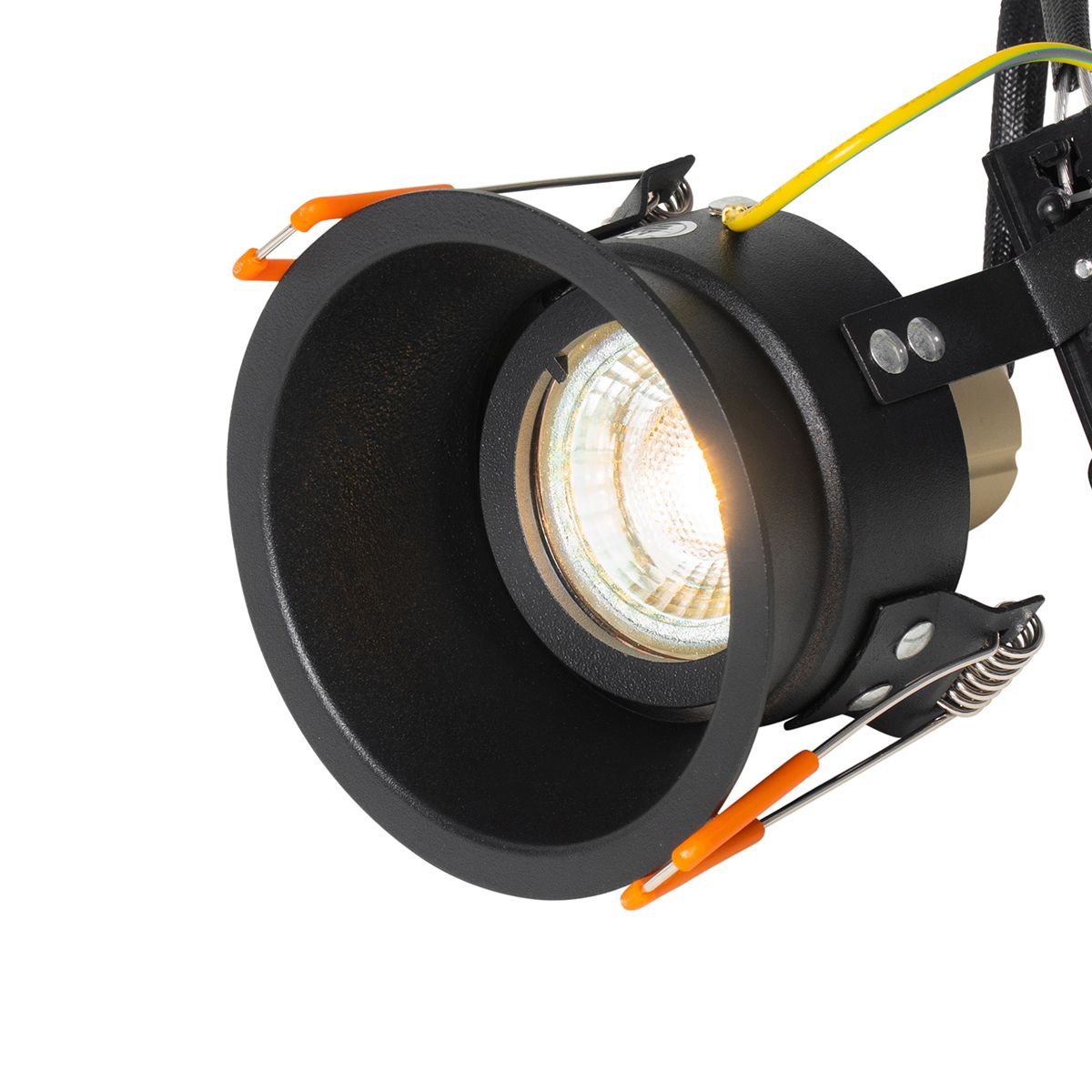 Smart inbouwspot zwart verstelbaar incl. Wifi GU10 - Alloy